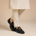 Luxury Black Quilted Men’s Loafers