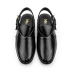 Elegant Black Leather Slingback Shoes