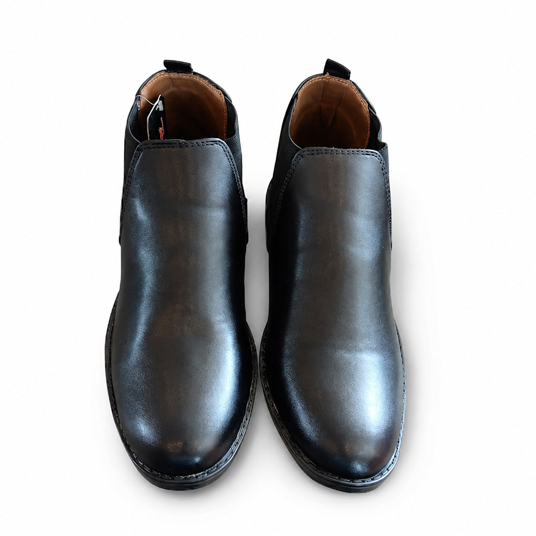 Classic Black Leather Chelsea Boots