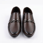 Elegant Brown Leather Loafers for Men