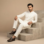 Elegant Brown Leather Loafers for Men