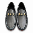 Midnight Grey Chain Loafers