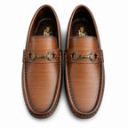 Tan Elite Horsebit Moccasins