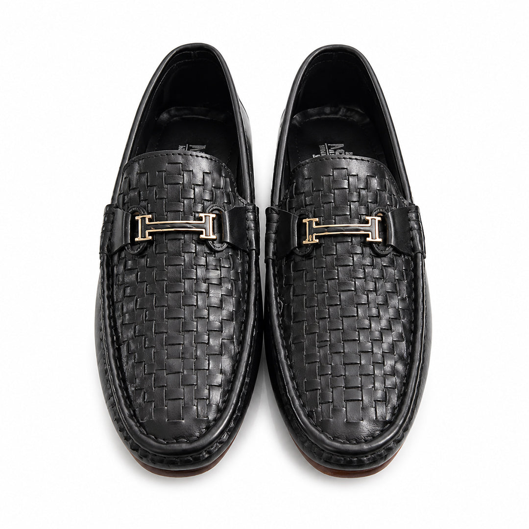 Black Croc Premium Loafers